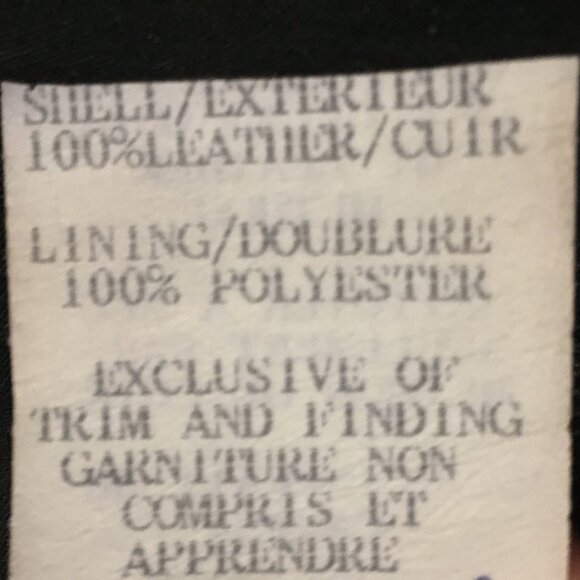 Vintage Canadian Black Genuine Leather Double Breasted Jacket - Picture 16 of 16